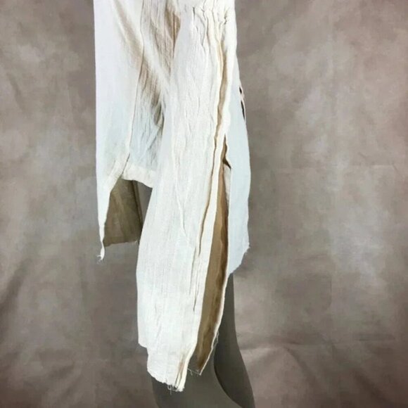 LEXI DREW Off The Shoulder Distressed Boho Top MEDIUM - Picture 3 of 8